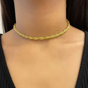 CHOKER MALHA REDE TRANÇADA