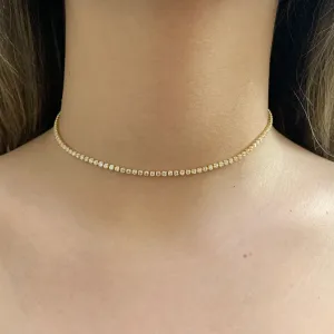 CHOKER RIVIERA ZIRCÔNIAS 2MM