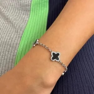 PULSEIRA INSPIRAÇÃO TREVO  VAN CLEEF MADREPÉROLA