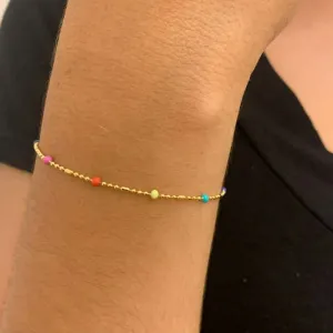 PULSEIRA BOLINHAS E BOLINHAS RESINADAS COLORIDAS