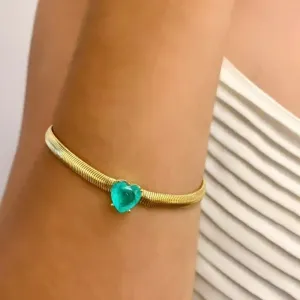 PULSEIRA FIO ALEMÃO MÉDIO E CORAÇÃO