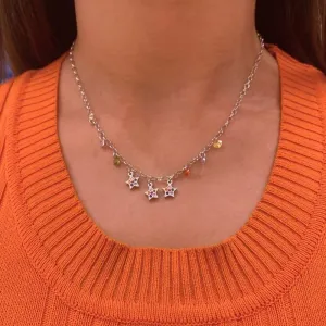 CHOKER ESTRELAS E ZIRCÔNIAS