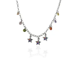 CHOKER ESTRELAS E ZIRCÔNIAS