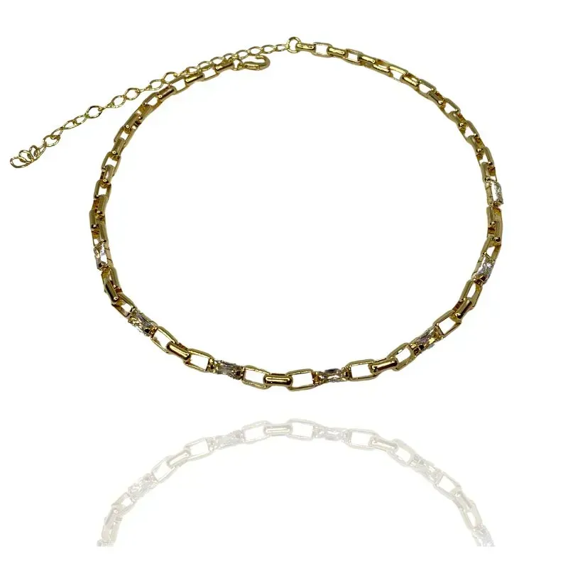 CHOKER CORRENTE CARTIER E BAGUETES