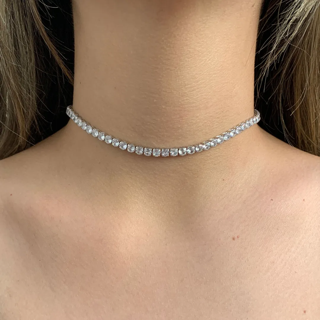 CHOKER RIVIERA GROSSA 4MM