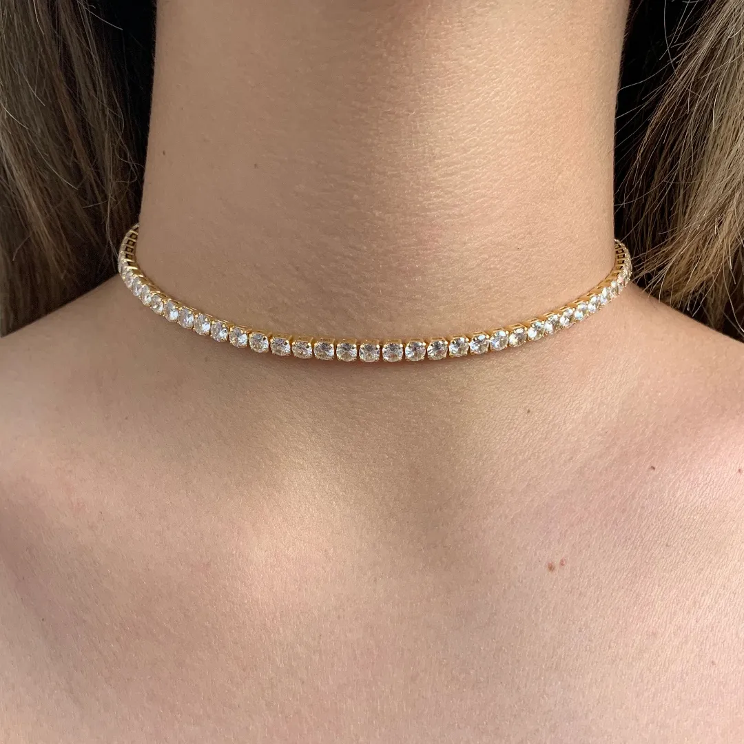 CHOKER RIVIERA GROSSA 4MM