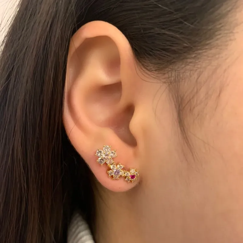 EAR CUFF 3 FLORES