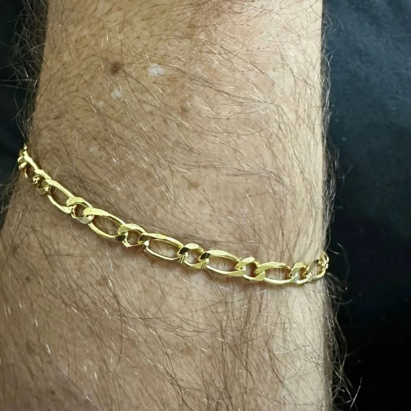 PULSEIRA MASCULINA ELO 1X1 1,2 DIAMANTADA