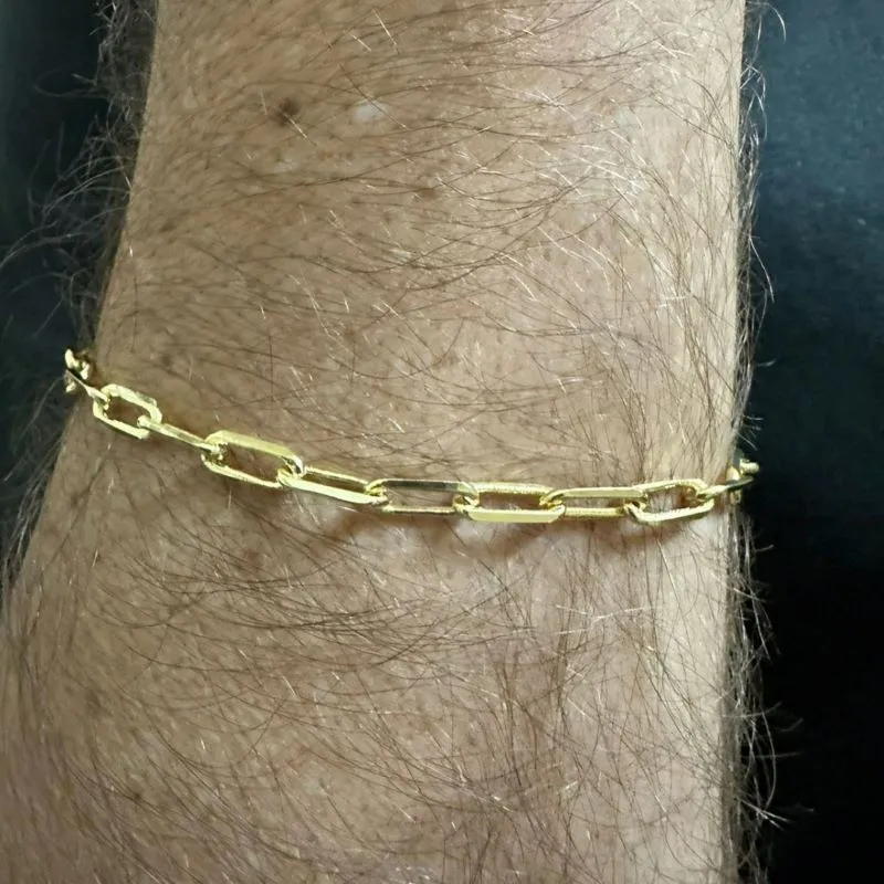 PULSEIRA MASCULINA CARTIER LONGA 1,2MM DIAMANTADA