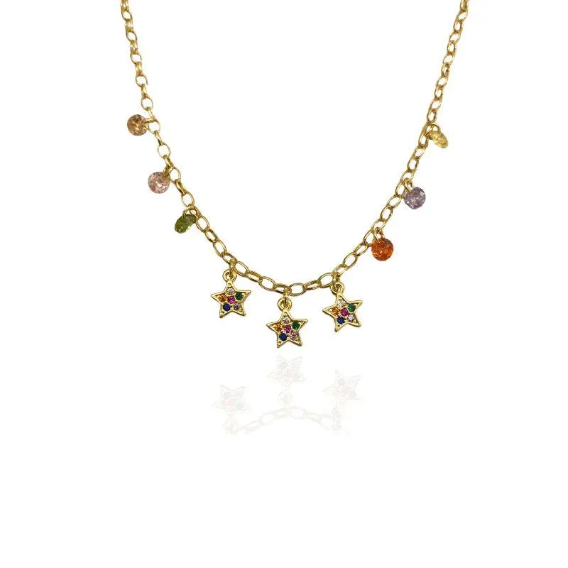 CHOKER ESTRELAS E ZIRCÔNIAS